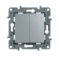 Legrand 672402 Выкл 2кл АЛЮ ETIKA