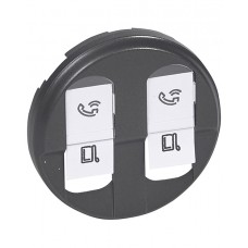 Legrand 067952 CLN2 Накл. розетки 2хRJ45 Граф