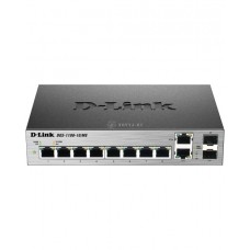 D-Link DGS-1100-10/ME/A2A Коммутатор 8 портов 10/100/1000Base-T и 2 комбо-порта100/1000Base-T/SFP