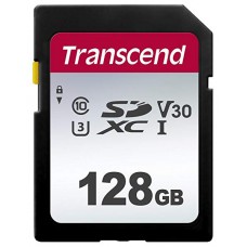 Карта памяти SD 128GB Class 10 U3 Transcend TS128GSDC300S