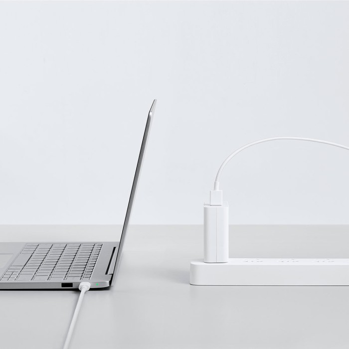 Интерфейсный кабель Xiaomi 6A Type-A to Type-C Cable Белый