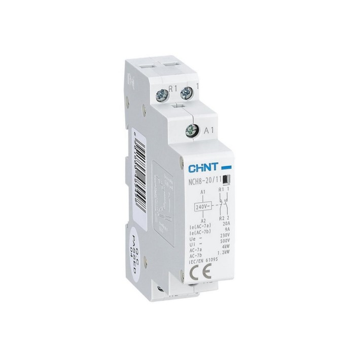 Контактор модульный CHINT NCH8-20/11 20A 1НО+1НЗ AC220/230В 50Гц