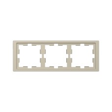 Рамка MERTEN MTN4030-6533 D-Life 3 постовая сахара