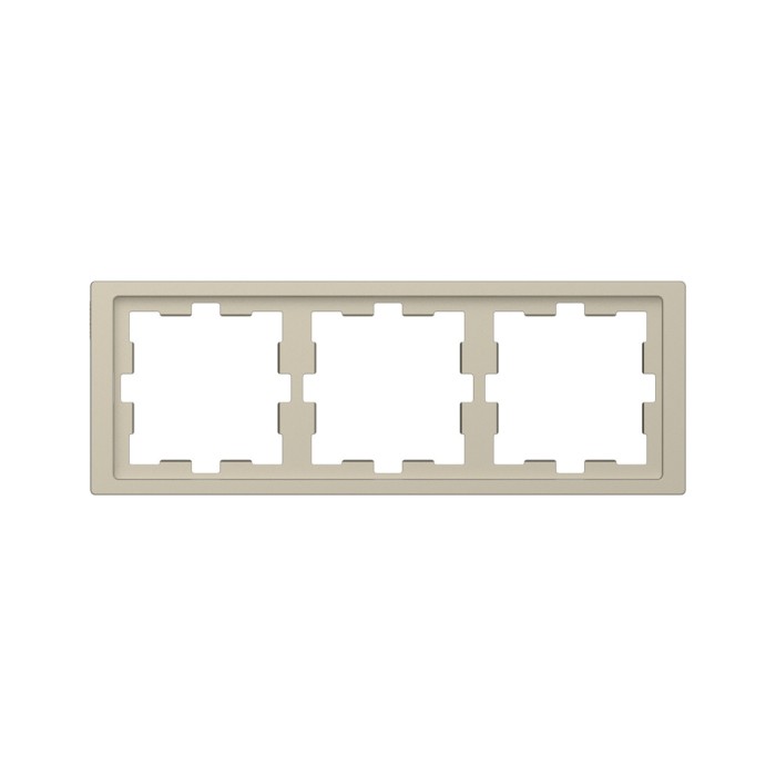 Рамка MERTEN MTN4030-6533 D-Life 3 постовая сахара