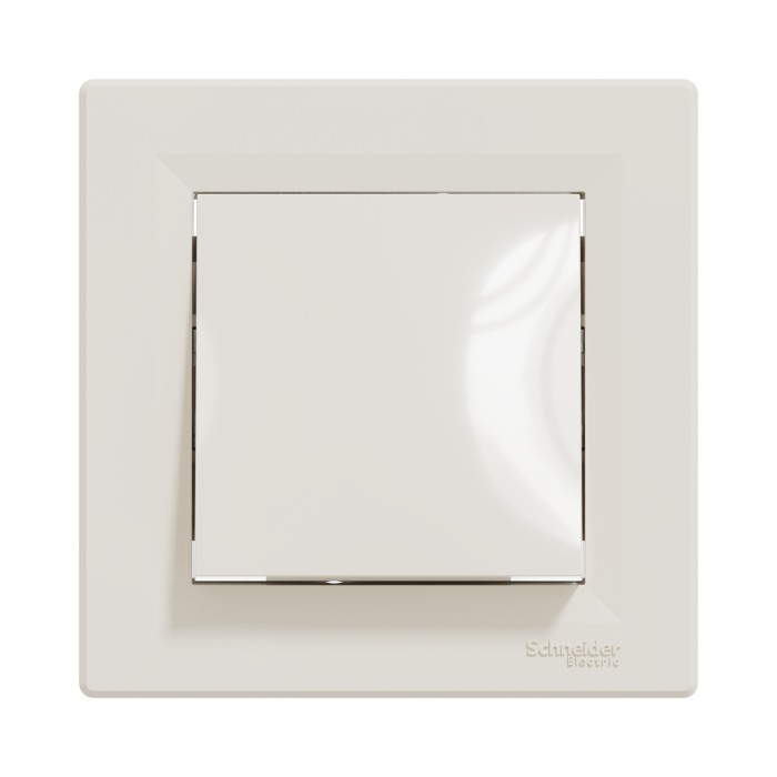 Переключатель одноклавишный SE EPH0400123 Asfora в сборе кремовый