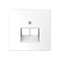 Центральная накладка MERTEN MTN4522-6035 D-Life для розетки 2-ой RJ45 белый лотос