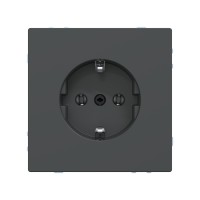 Розетка мех-м MERTEN MTN2301-6034 D-Life шторки винт.зажим антрацит