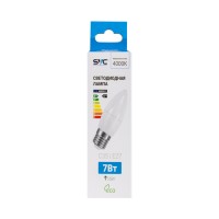 Лампа светодиодная SVC LED C35-7W-E27-4000K Свеча Нейтральный