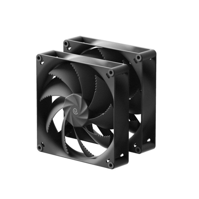 Комплект кулеров для компьютерного корпуса HAVN H18 Black Fan Dual Pack