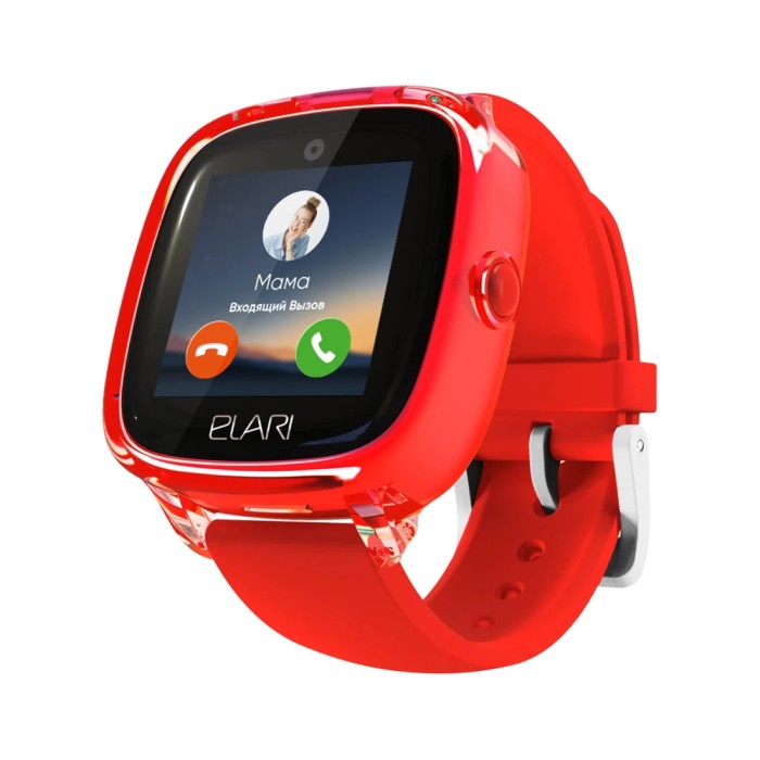 Смарт часы Elari KidPhone 4G Fresh Красный