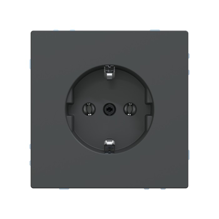 Розетка мех-м MERTEN MTN2301-6034 D-Life шторки винт.зажим антрацит