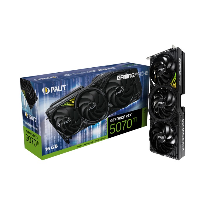 Видеокарта PALIT RTX5070Ti GAMINGPRO-S 16GB (NE7507T019T2-GB2031U)