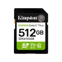 Карта памяти Kingston SDS3/512GB Canvas Select Plus C10 UHS-I U3 V30 512GB