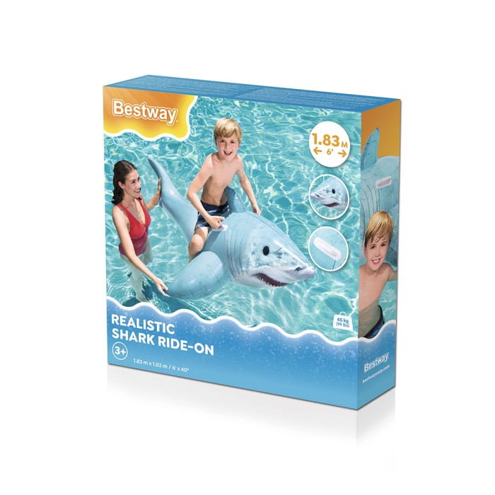 Надувная игрушка Bestway 41405 в форме акулы для плавания