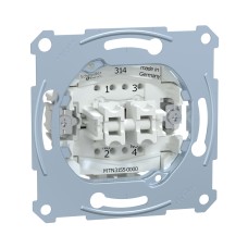 Кнопочный выключатель мех-м MERTEN MTN3155-0000 D-Life 2х клавишный