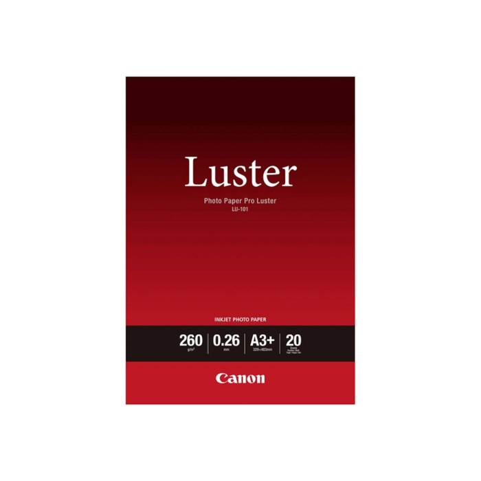 Глянцевитая фотобумага Canon LU-101 Pro Luster A3+ 20 шт.