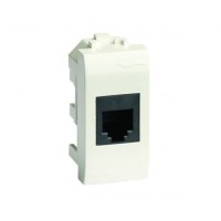 Телефонная розетка RJ12 DKC серия Brava 76120B