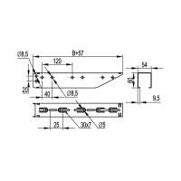 Консоль DKC BBF5020 быстрой фиксации осн.200 мм