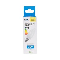 Эл. лампа светодиодная SVC LED C35-7W-E14-3000K, Тёплый
