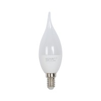 Лампа светодиодная SVC LED CB35-7W-E14-6500K Свеча на ветру Холодный