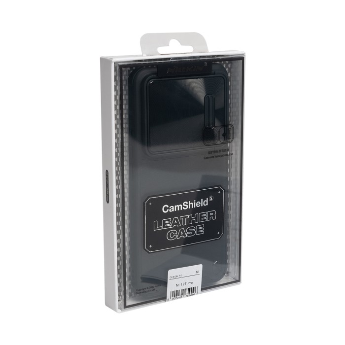 Чехол для телефона NILLKIN для Xiaomi 12T Pro CLCS-01 CamShield Leather Case S Чёрный