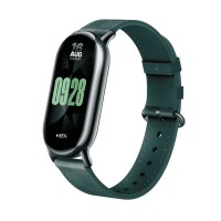 Сменный кожаный браслет для Xiaomi Smart Band 9 Ceramic White
