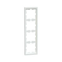 Рамка MERTEN MTN4040-6535 D-Life 4 постовая белый лотос
