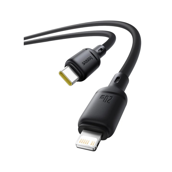 Интерфейсный кабель Baseus Silky Type-C to iP 20W 1m Cluster Black (P10377700113-00)