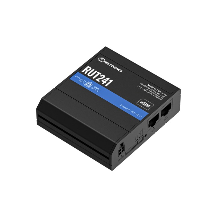 Роутер Teltonika RUT241 LTE CAT 4 ROUTER (МАРШРУТИЗАТОР)