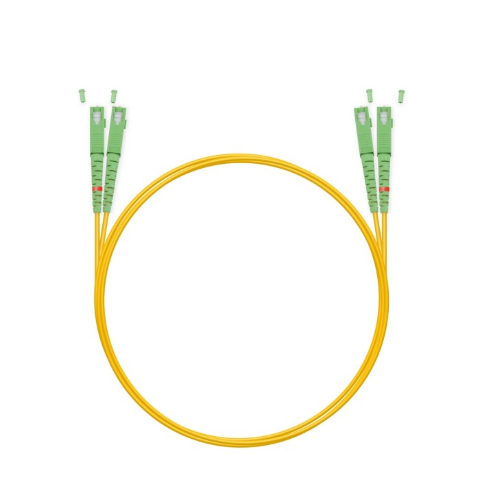 Патч Корд Оптоволоконный SC/APC-SC/APC SM 9/125 Duplex 3.0мм 1 м