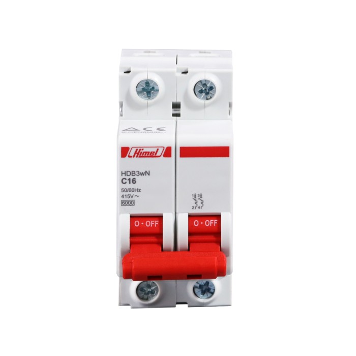 Автоматический выключатель Himel HDB3w 2Р 10А С 4,5кА