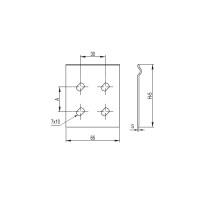Пластина соединительная GTO DKC 37303R H80