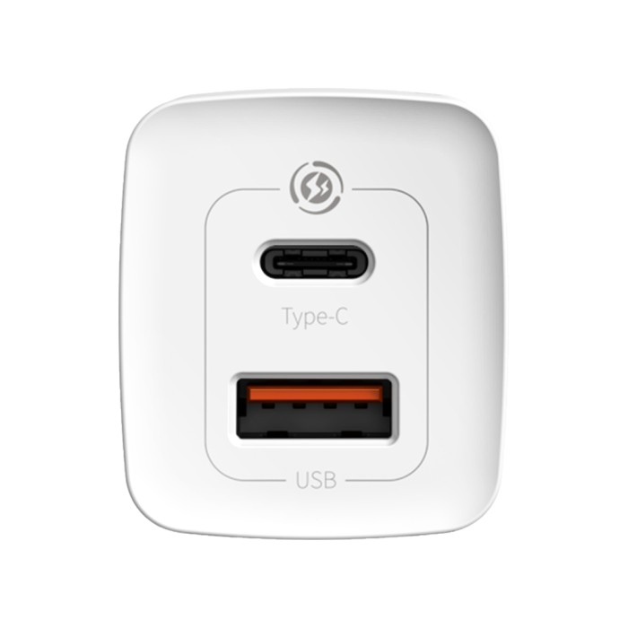 Адаптер питания Baseus GaN2 Lite Quick ChargerC+U 65W EU White (CCGAN2L-B02)