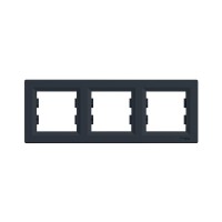 Рамка горизонтальная SE EPH5800371 Asfora 3 постовая антрацит