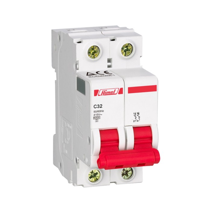 Автоматический выключатель Himel HDB3w 2Р 10А С 4,5кА