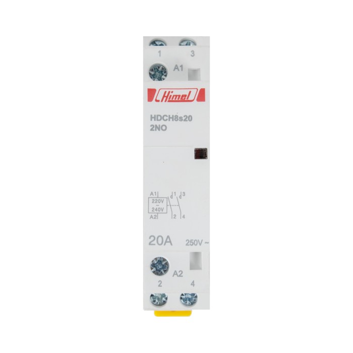 Модульный контактор Himel HDCH8S 2НО 20А 230В