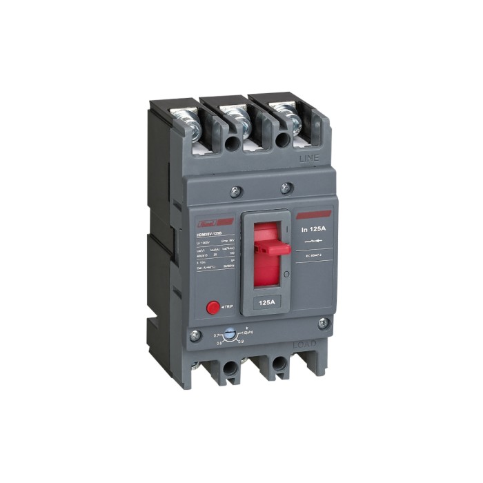 Автоматический выключатель Himel HDM3SV-125B 3P 125A 25kA с регулировкой