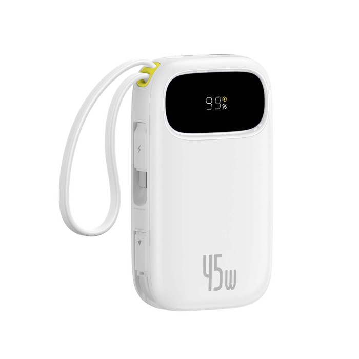 Портативный внешний аккумулятор Baseus EnerFill FC31 10000mAh 45W White (P10082102213-00)