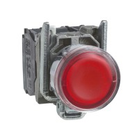 Кнопка SE XB4BW34G5 с возвр. с подсв. 22мм 48-120В красная