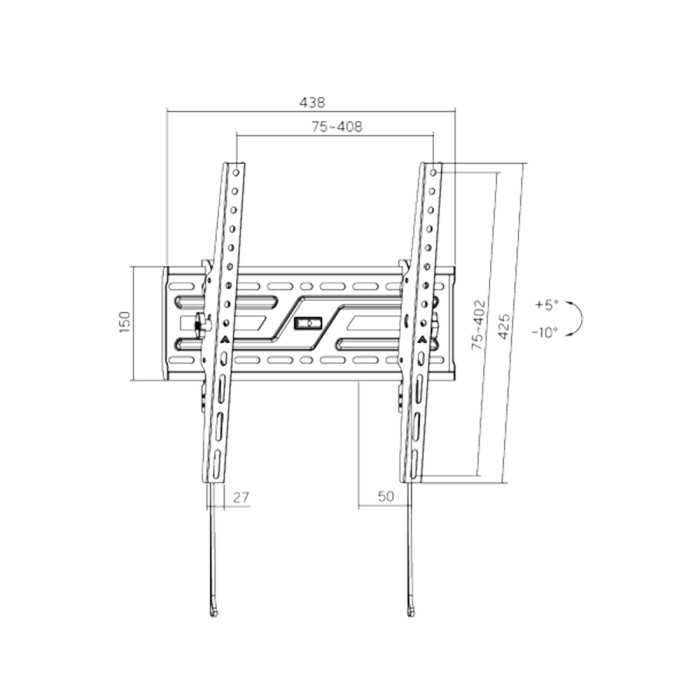 Кронштейн XG WB-3275T для ТВ и мониторов 32"-75"