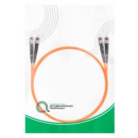 Патч Корд Оптоволоконный ST/UPC-ST/UPC MM OM2 50/125 Duplex 3.0мм 1 м