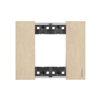 Рамка декоративная Bticino KA4802ZW Living Now 2 модуля Золото