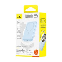 Портативный внешний аккумулятор Baseus EnerFill FM11 Ultra-Mini 10000mAh 22.5W White(P1008210E313-00