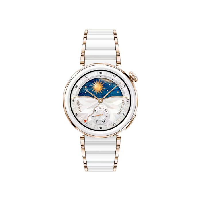 Смарт часы Huawei Watch GT 5 Pro JNA-B29 42mm White Ceramic Strap