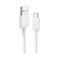 Интерфейсный кабель Anker 322 USB-A to USB-C 1М (A81H5G21) Белый