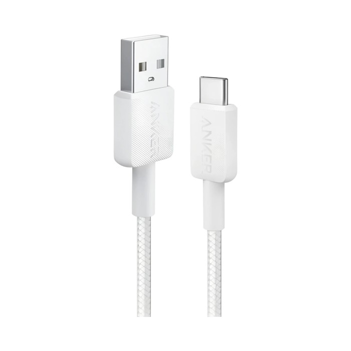 Интерфейсный кабель Anker 322 USB-A to USB-C 1М (A81H5G21) Белый