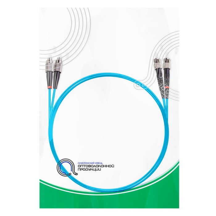 Патч Корд Оптоволоконный FC/UPC-ST/UPC MM OM3 50/125 Duplex 3.0мм 1 м