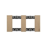 Рамка декоративная Bticino KA4802M2LM Living Now 2 поста (2+2 модуля) Дуб