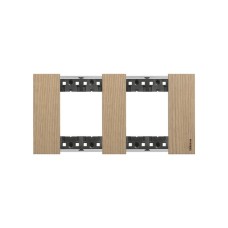 Рамка декоративная Bticino KA4802M2LM Living Now 2 поста (2+2 модуля) Дуб