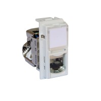 Розетка компьютерная Bticino KW4279C6S Living Now RJ45 cat6 STP 1 модуль белая